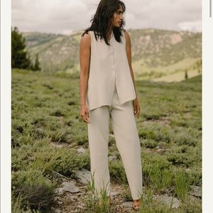 James Street Co. Gauze Pant Light Sage